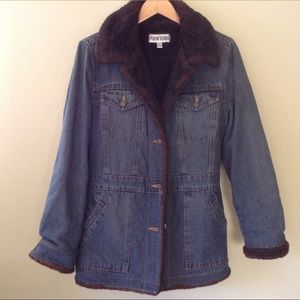 Marvin Richards Denim & Faux Fur Jacket